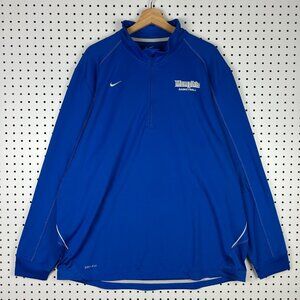Nike Memphis Tigers Jacket XXL Basketball Team Issued Coach Sideline Quarter Zip